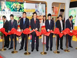 越南政府总理阮晋勇出席越南在CAEXPO2013展区开展仪式并剪彩